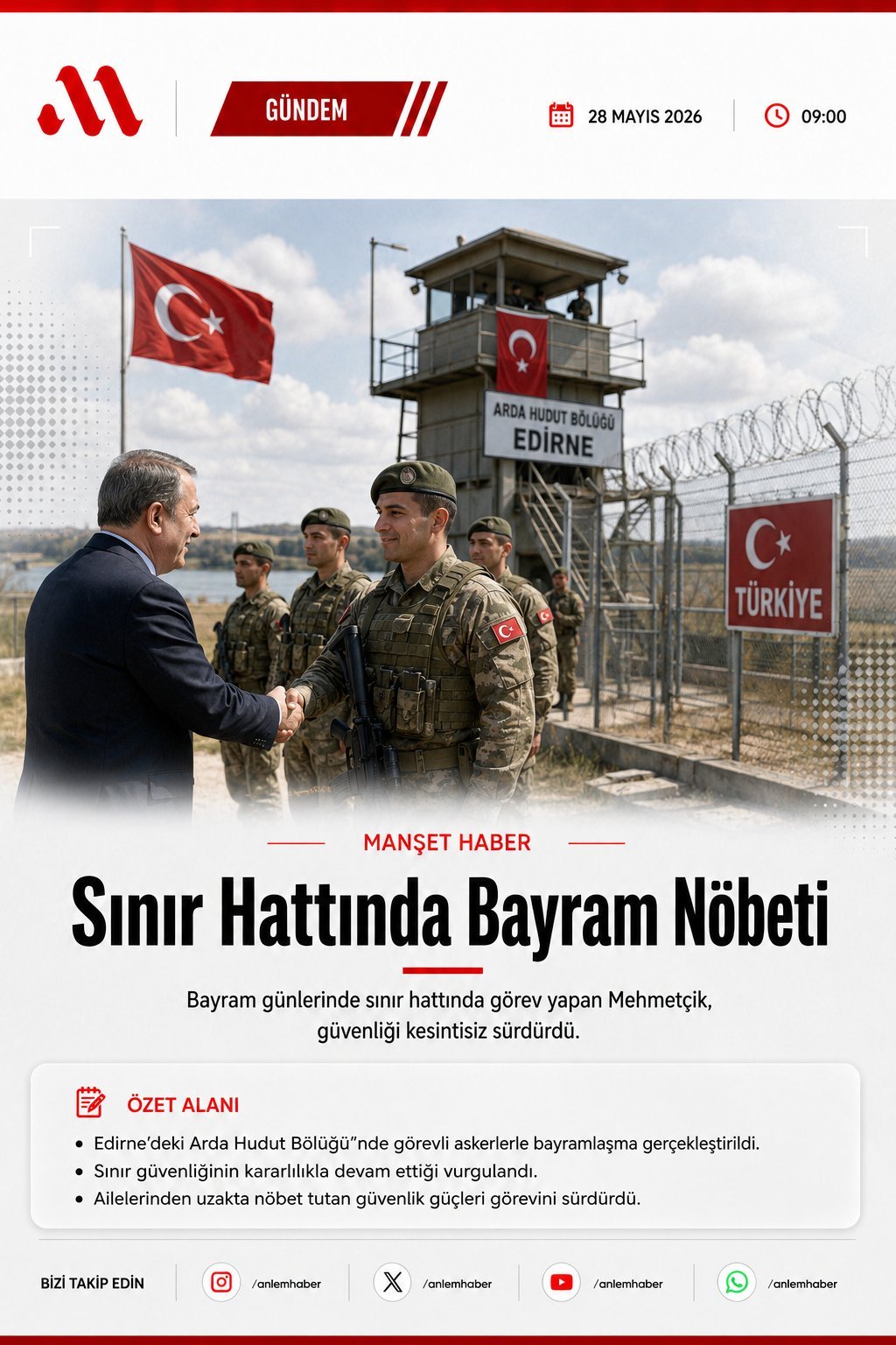 Sınır Hattında Bayram Nöbeti