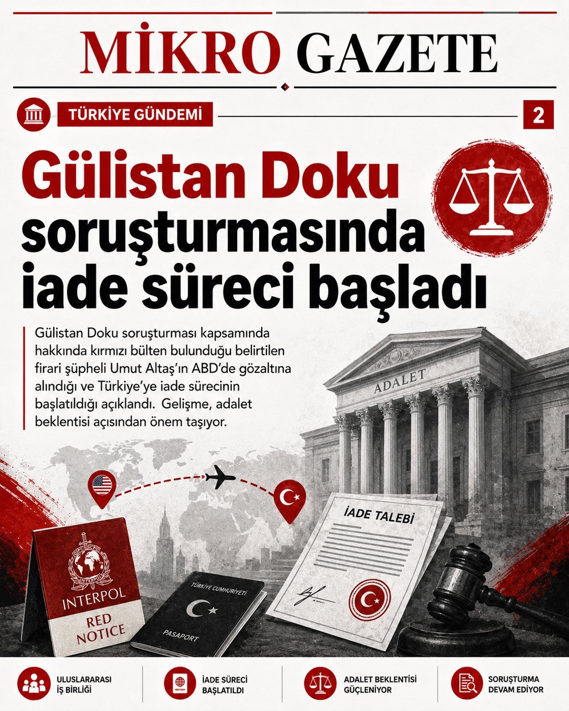 Gülistan Doku soruşturmasında iade süreci başladı