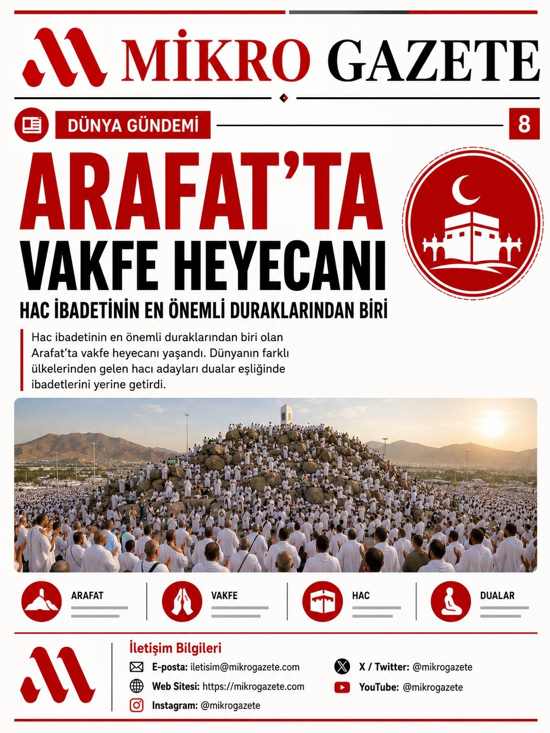 Arafat’ta Vakfe Heyecanı