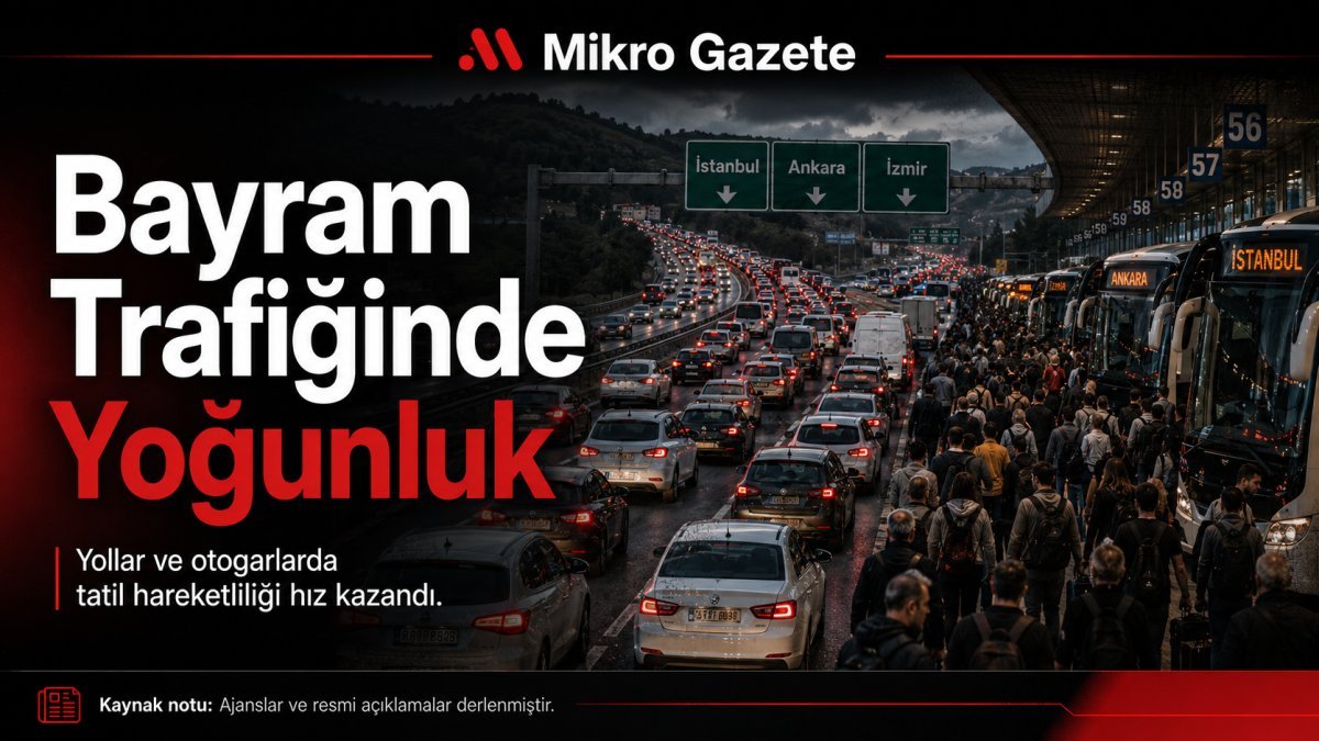 Bayram hareketliliği yollara ve terminallere yansıdı.