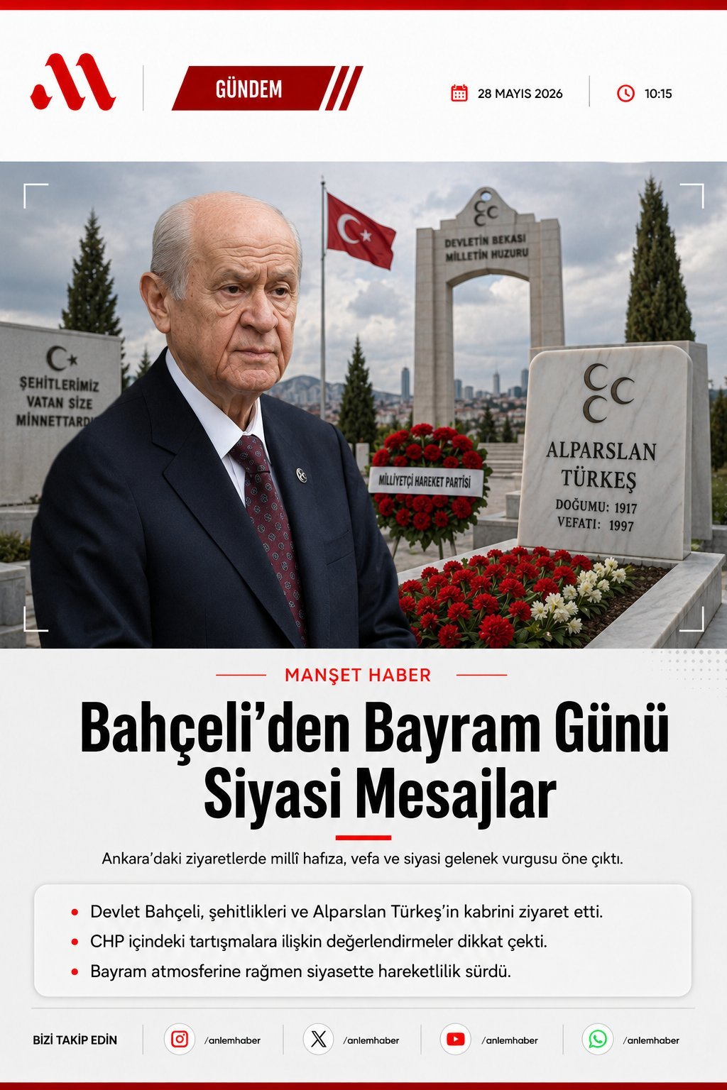 Bahçeli’den Bayram Günü Siyasi Mesajlar