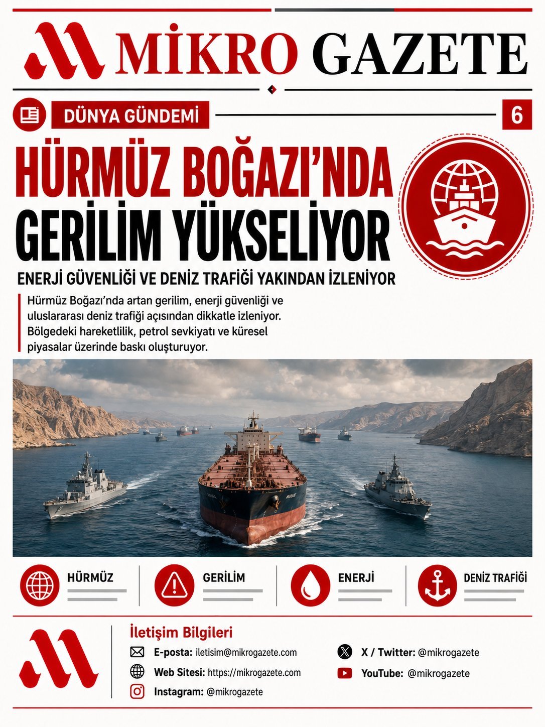 Hürmüz Boğazı’nda Gerilim Yükseliyor