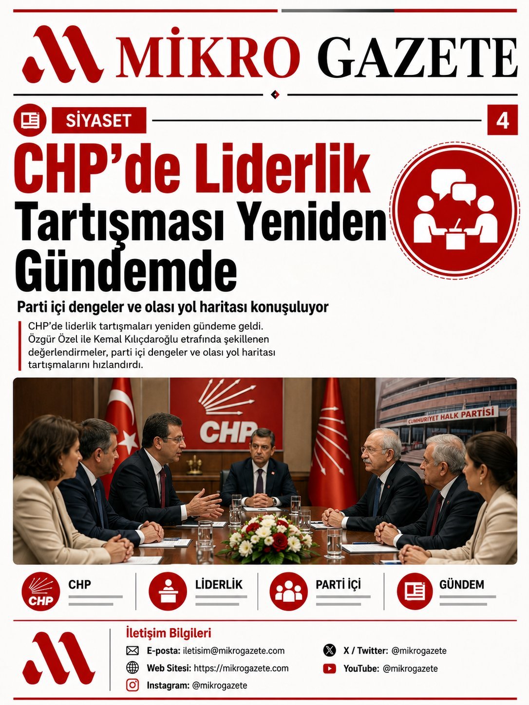 CHP’de Liderlik Tartışması Yeniden Gündemde