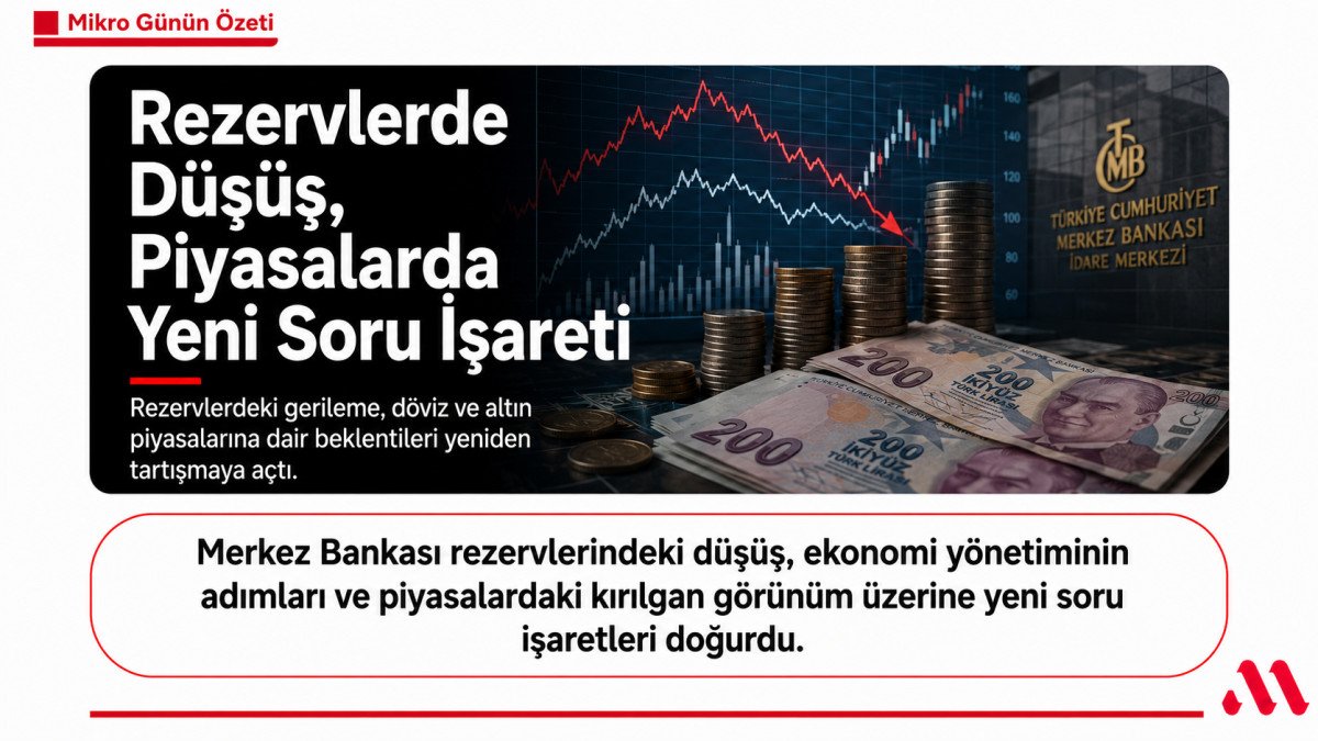 Rezervlerde Düşüş, Piyasalarda Yeni Soru İşareti