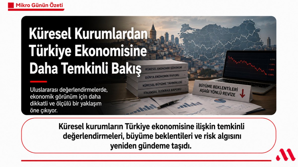 Küresel Kurumlardan Türkiye Ekonomisine Daha Temkinli Bakış