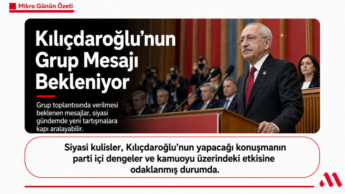 Kılıçdaroğlu’nun Grup Mesajı Bekleniyor