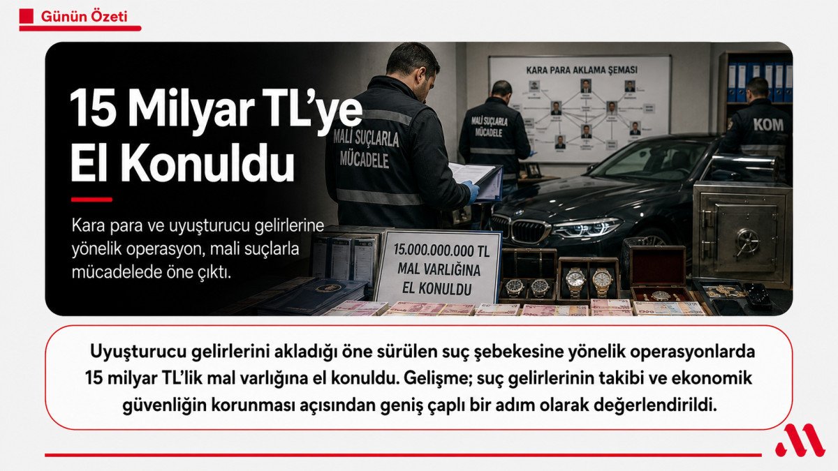 15 Milyar TL’lik Mal Varlığına El Konuldu