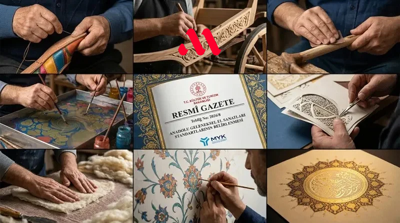 8 geleneksel el sanatına ilişkin ulusal meslek standardı Resmî Gazete'de yayımlandı.