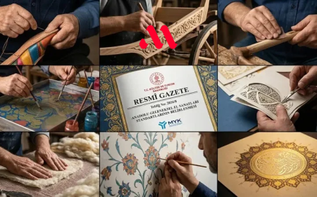 8 geleneksel el sanatına ilişkin ulusal meslek standardı Resmî Gazete'de yayımlandı.