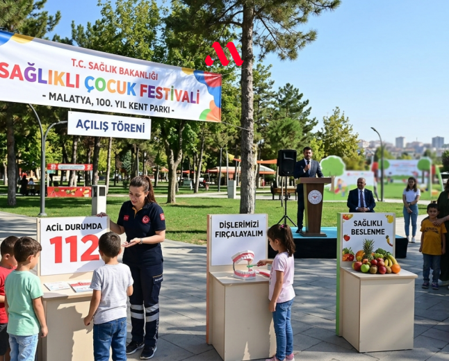 Sağlık Bakanlığı'nın "Sağlıklı Çocuk Festivali" Malatya'da Kapılarını Açtı